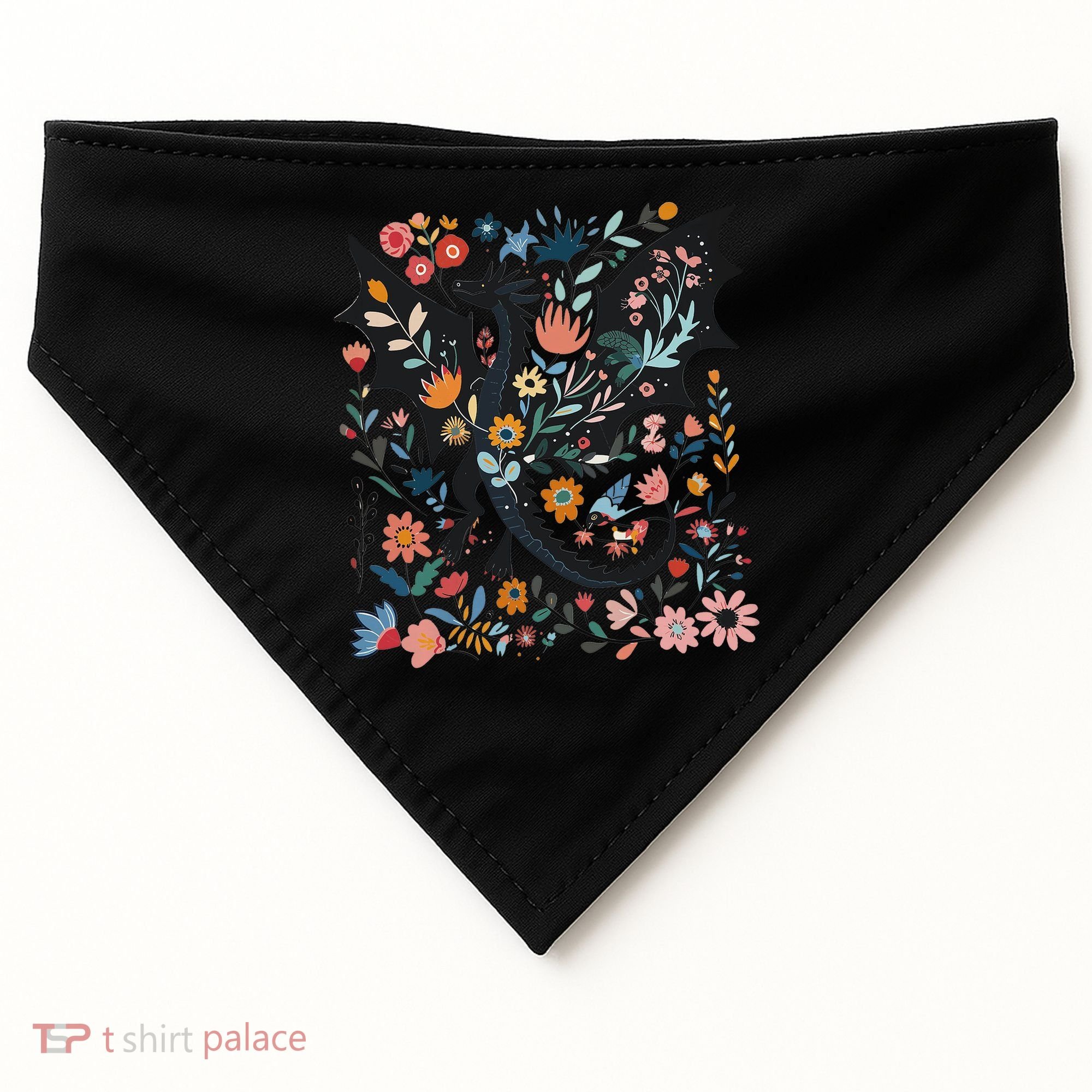 Abraxos Fantasy Bookish Floral Abraxos USA-Made Doggie Bandana
