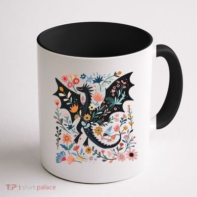 Abraxos Fantasy Bookish Floral Abraxos Coffee Mug back