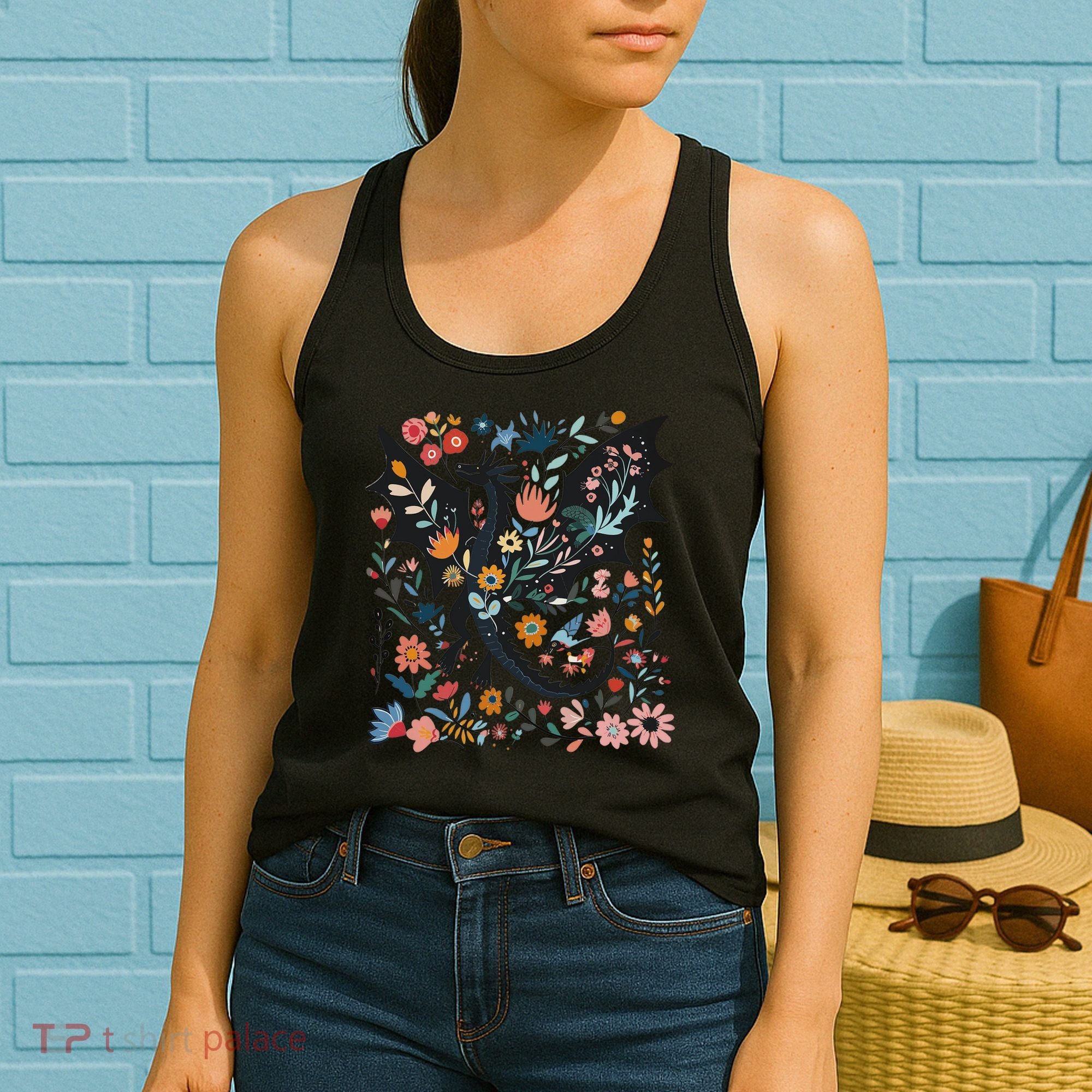 Abraxos Fantasy Bookish Floral Abraxos Women's Tank Top