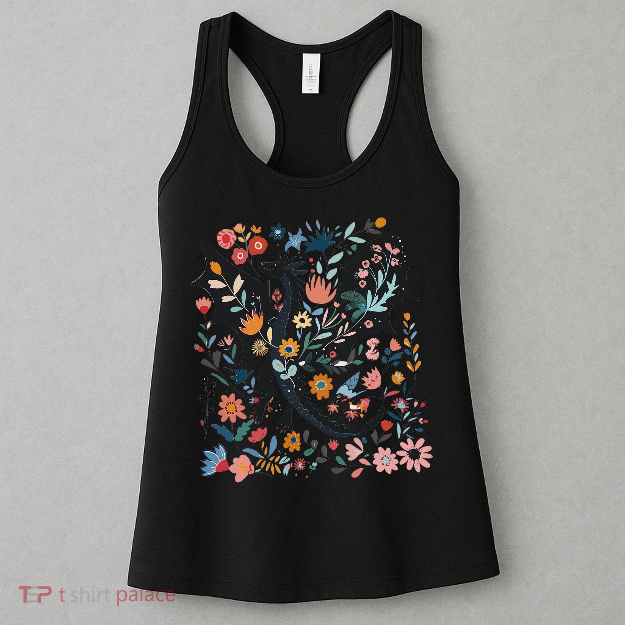 Abraxos Fantasy Bookish Floral Abraxos Women's Tank Top
