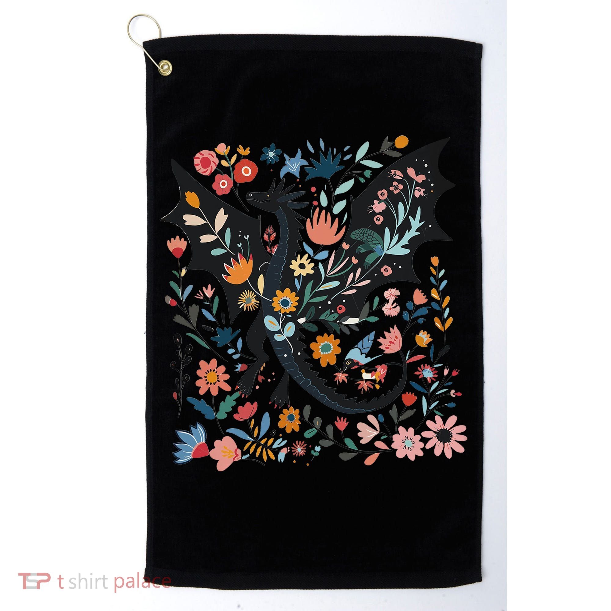Abraxos Fantasy Bookish Floral Abraxos Golf Towel