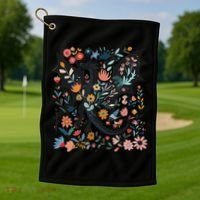 Abraxos Fantasy Bookish Floral Abraxos Golf Towel thumb 1
