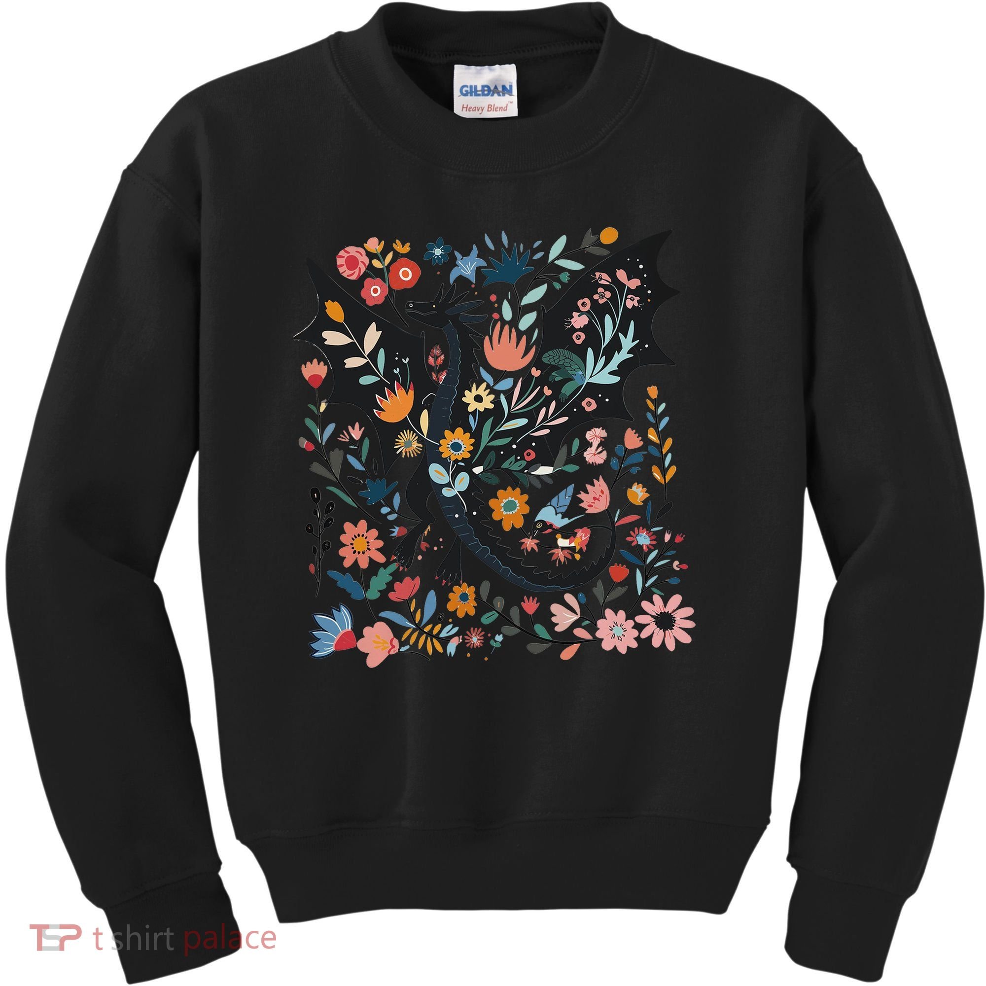 Abraxos Fantasy Bookish Floral Abraxos Kids Sweatshirt
