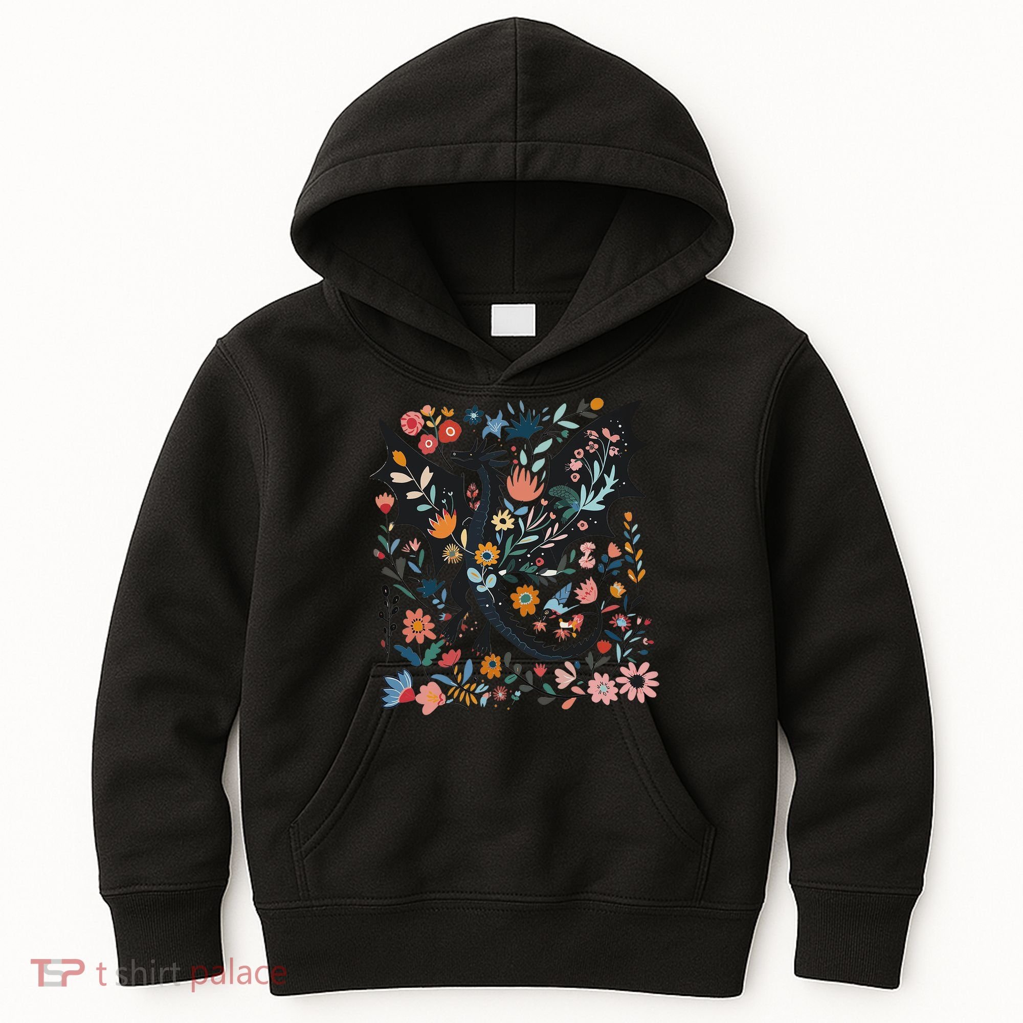 Abraxos Fantasy Bookish Floral Abraxos Kids Hoodie