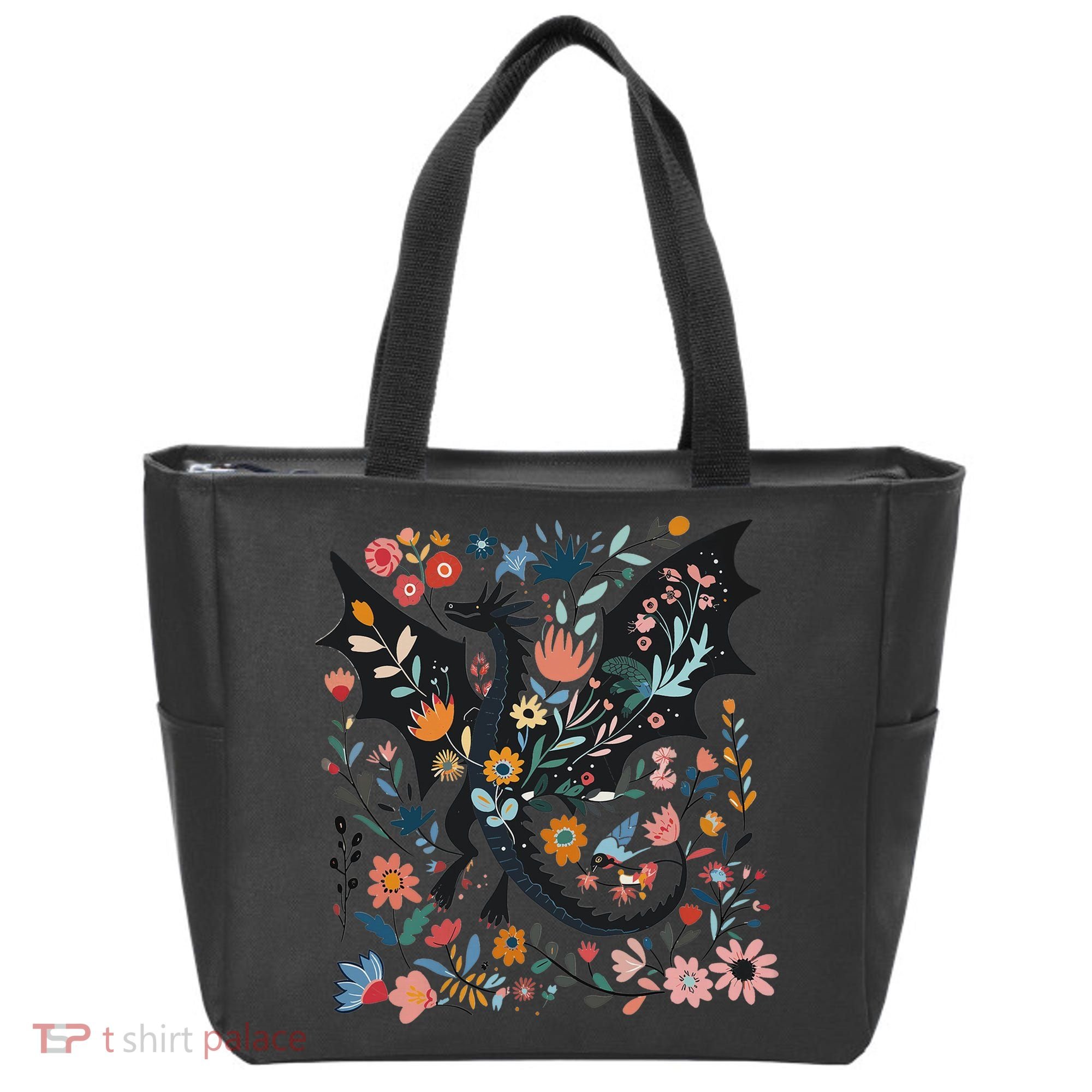 Abraxos Fantasy Bookish Floral Abraxos Tote Bag