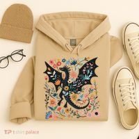 Abraxos Fantasy Bookish Floral Abraxos Hoodie thumb 4