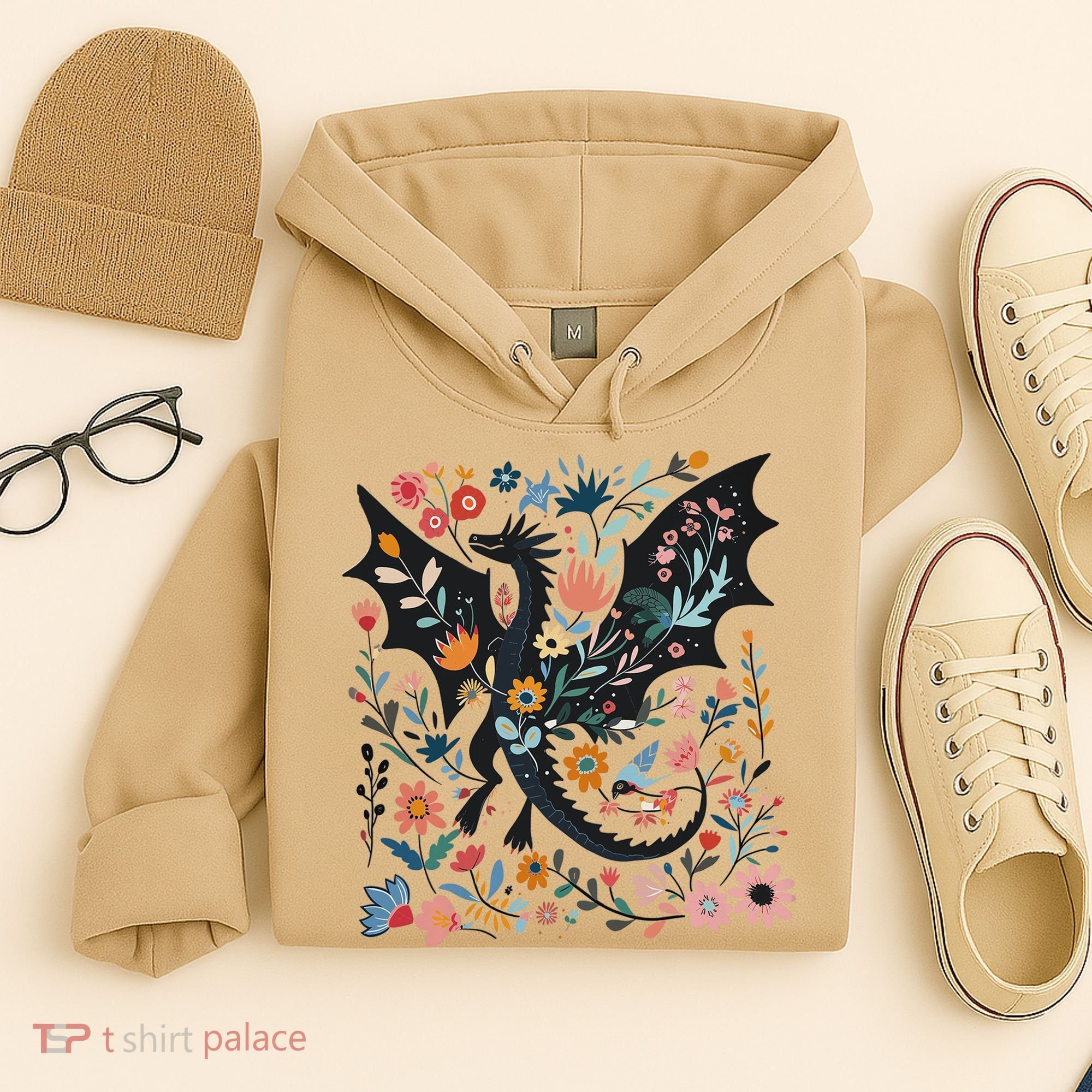 Abraxos Fantasy Bookish Floral Abraxos Hoodie