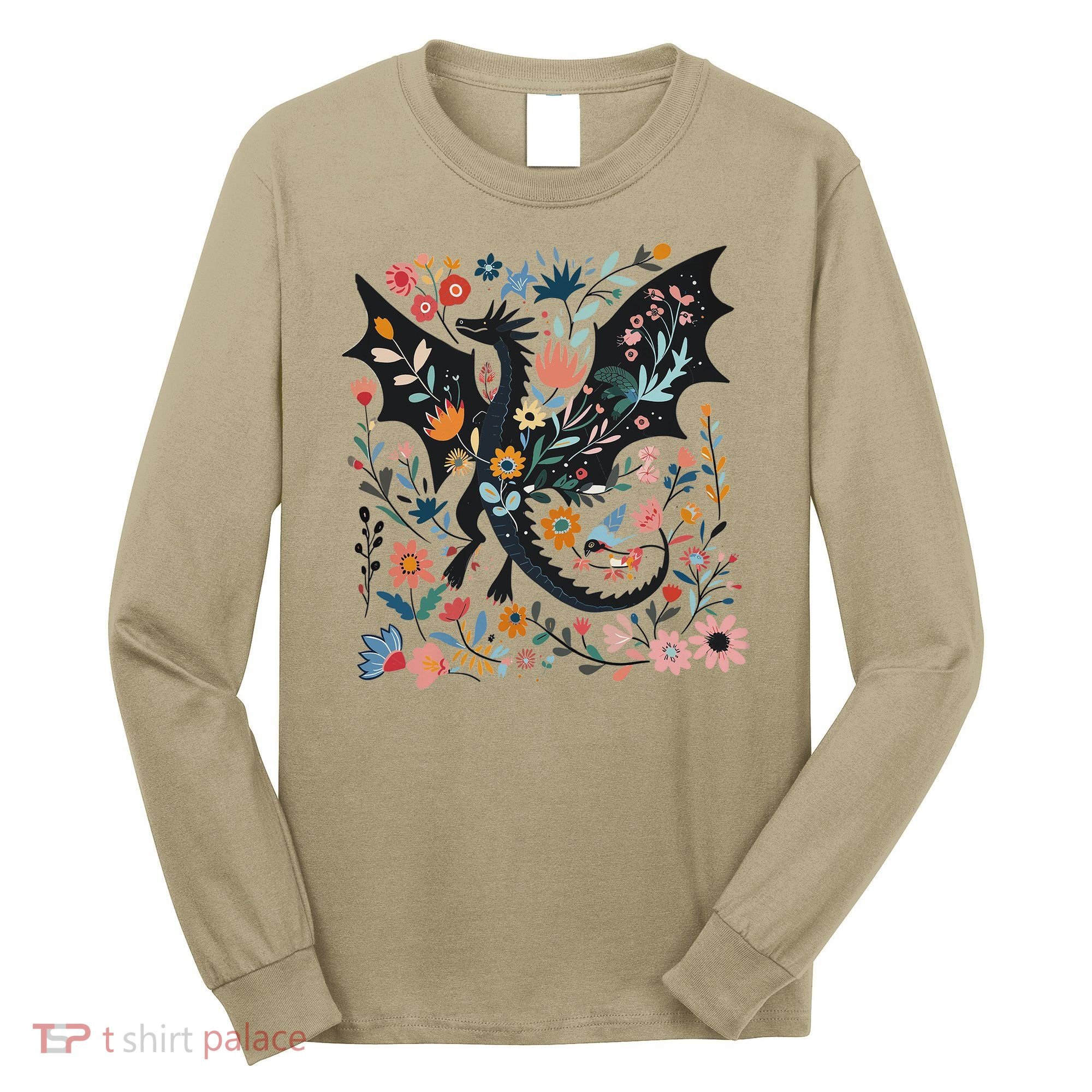 Abraxos Fantasy Bookish Floral Abraxos Long Sleeve Shirt