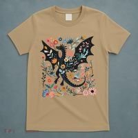 Abraxos Fantasy Bookish Floral Abraxos T-Shirt thumb 5