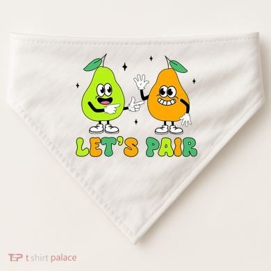 ABA Funny Behavior Analyst Therapist Let's Pair RBT  USA-Made Doggie Bandana
