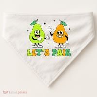 ABA Funny Behavior Analyst Therapist Let's Pair RBT  USA-Made Doggie Bandana thumb 0