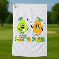 ABA Funny Behavior Analyst Therapist Let's Pair RBT  Golf Towel thumb 1