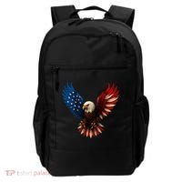 American Flag Bald Eagle Patriotic Eagle 4th Of July USA  Backpack thumb 0
