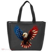 American Flag Bald Eagle Patriotic Eagle 4th Of July USA  Tote Bag thumb 0