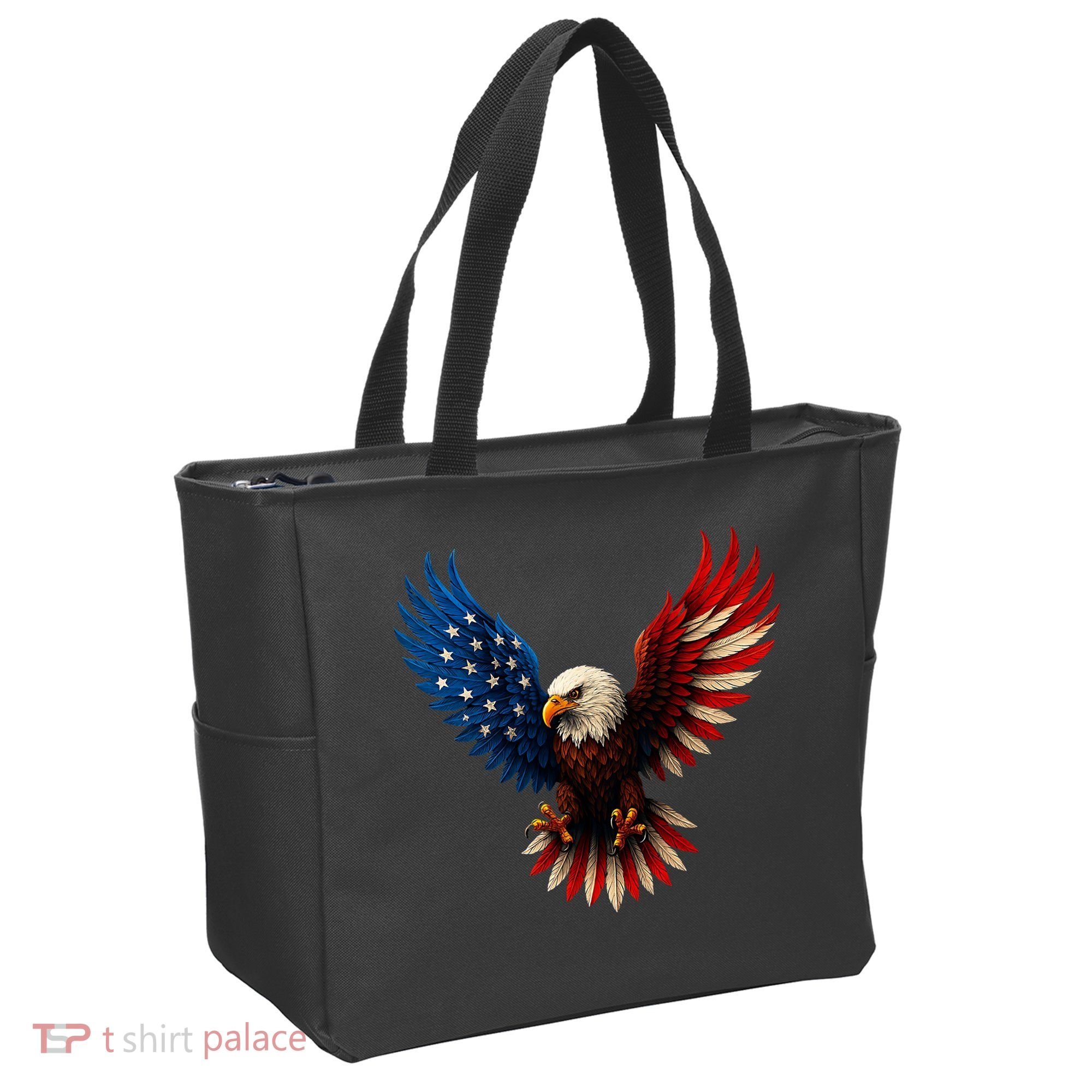 American Flag Bald Eagle Patriotic Eagle 4th Of July USA  Tote Bag