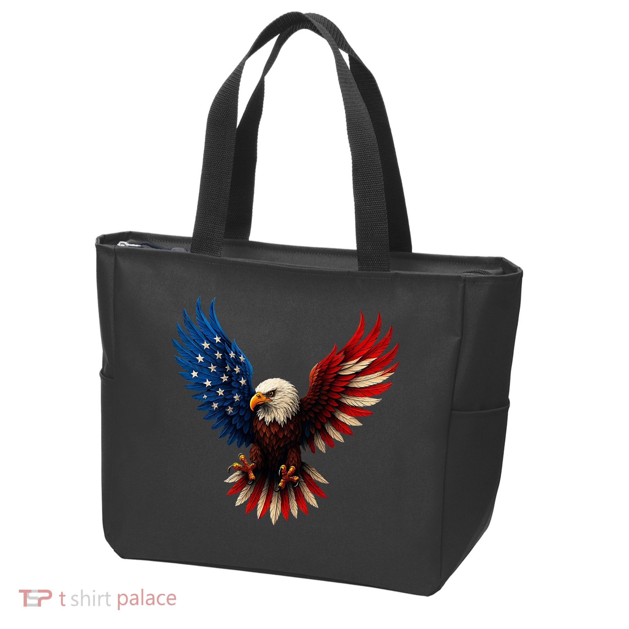 American Flag Bald Eagle Patriotic Eagle 4th Of July USA  Tote Bag