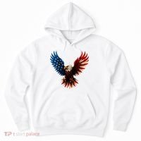 American Flag Bald Eagle Patriotic Eagle 4th Of July USA  Hoodie thumb 0
