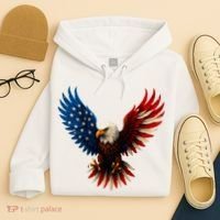 American Flag Bald Eagle Patriotic Eagle 4th Of July USA  Hoodie thumb 4