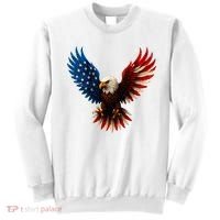American Flag Bald Eagle Patriotic Eagle 4th Of July USA  Sweatshirt thumb 0