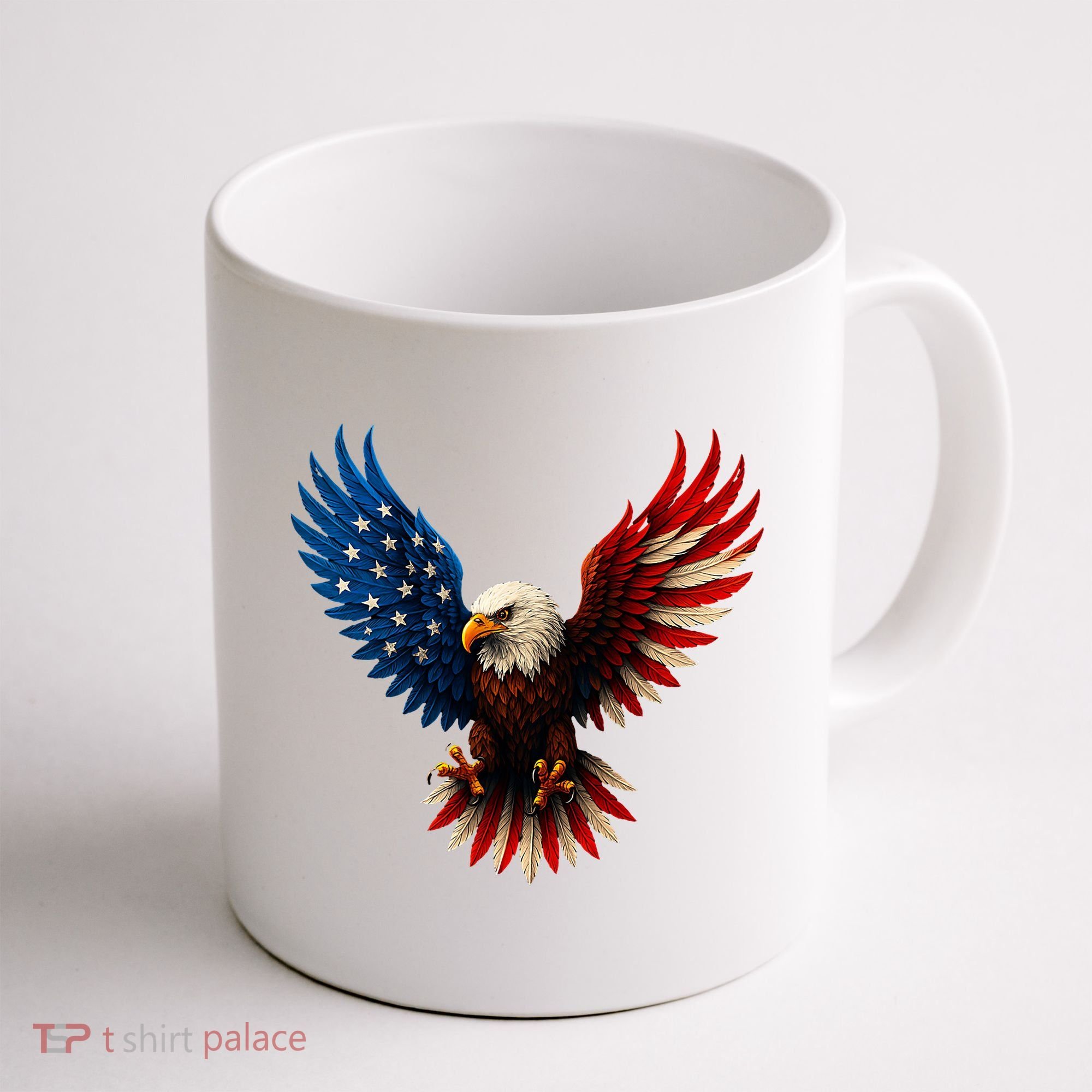 American Flag Bald Eagle Patriotic Eagle 4th Of July USA  Coffee Mug