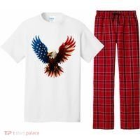 American Flag Bald Eagle Patriotic Eagle 4th Of July USA  Pajama Set thumb 0