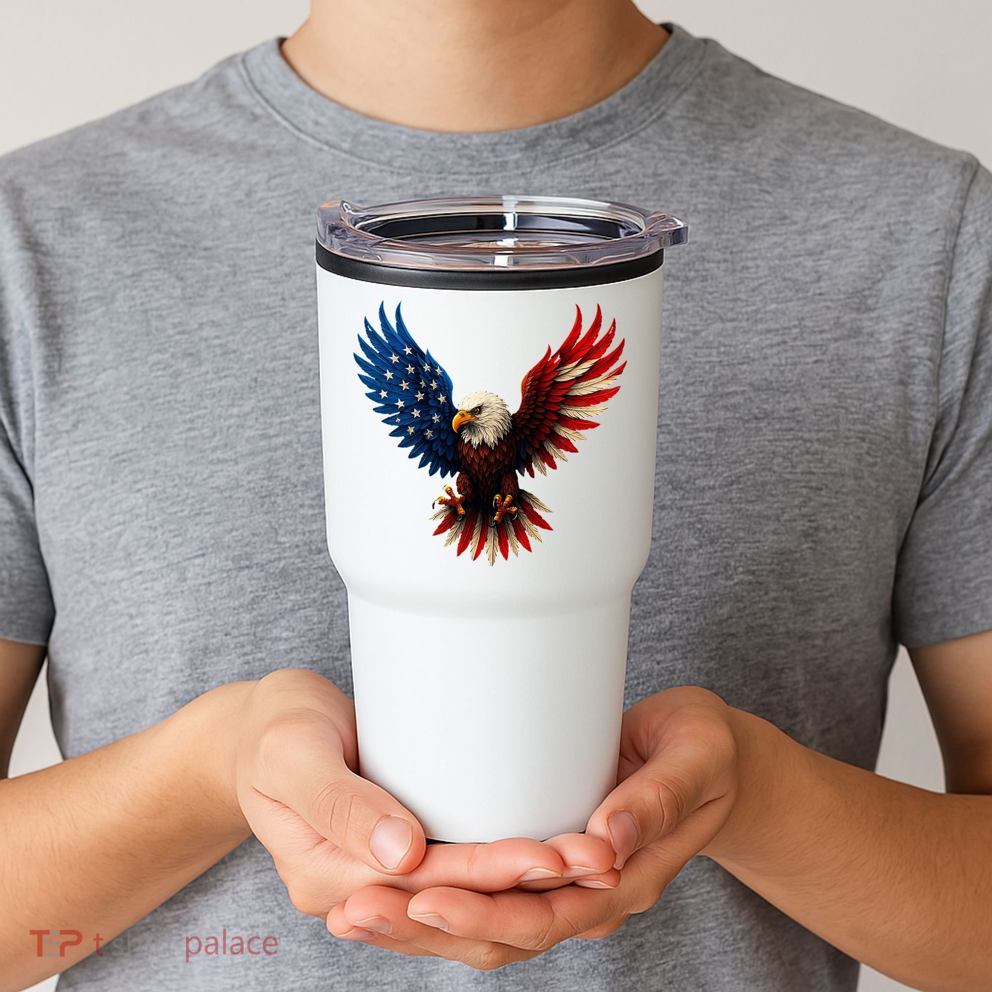 American Flag Bald Eagle Patriotic Eagle 4th Of July USA  Tumbler
