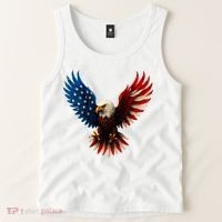 American Flag Bald Eagle Patriotic Eagle 4th Of July USA  Tank Top thumb 2