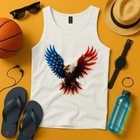 American Flag Bald Eagle Patriotic Eagle 4th Of July USA  Tank Top thumb 4