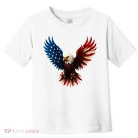 American Flag Bald Eagle Patriotic Eagle 4th Of July USA  Toddler T-Shirt thumb 0