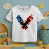 American Flag Bald Eagle Patriotic Eagle 4th Of July USA  Toddler T-Shirt thumb 3