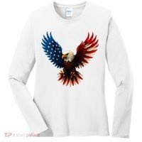 American Flag Bald Eagle Patriotic Eagle 4th Of July USA  Women's Long Sleeve Shirt thumb 0