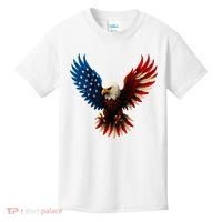 American Flag Bald Eagle Patriotic Eagle 4th Of July USA  Kids T-Shirt thumb 0