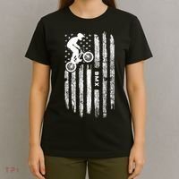 American Flag BMX Clothing BMX Rider Vintage BMX T-Shirt thumb 4