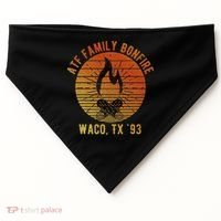 Atf Family Bonfire Waco Tx 93 Waco Siege Branch Davidians USA-Made Doggie Bandana thumb 0