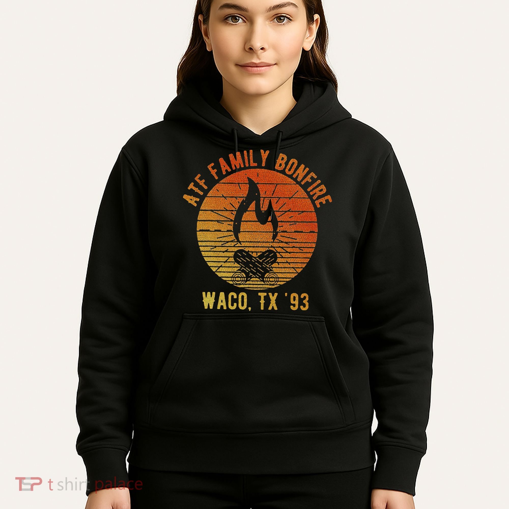 Atf Family Bonfire Waco Tx 93 Waco Siege Branch Davidians Hoodie