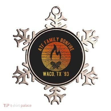 Atf Family Bonfire Waco Tx 93 Waco Siege Branch Davidians Ornament
