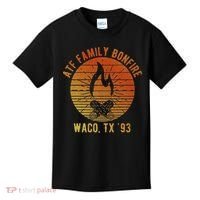 Atf Family Bonfire Waco Tx 93 Waco Siege Branch Davidians Kids T-Shirt thumb 0