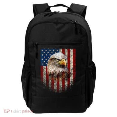 American Flag Bald Eagle Patriotic Red White Blue Backpack