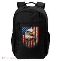 American Flag Bald Eagle Patriotic Red White Blue Backpack thumb 0