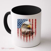 American Flag Bald Eagle Patriotic Red White Blue Coffee Mug thumb 0
