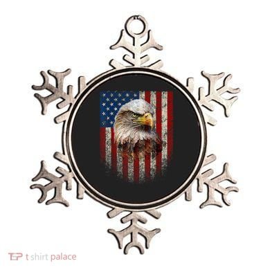 American Flag Bald Eagle Patriotic Red White Blue Ornament