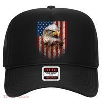 American Flag Bald Eagle Patriotic Red White Blue Hat thumb 0