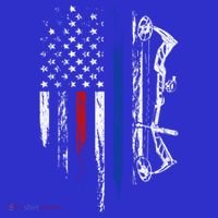 American Flag Bowhunting Bow Archery Usa Deer Hunter Gift Great Gift Long Sleeve Shirt thumb 2
