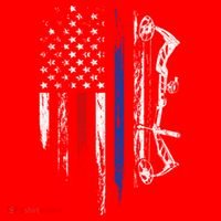 American Flag Bowhunting Bow Archery Usa Deer Hunter Gift Great Gift Santa Hat thumb 1