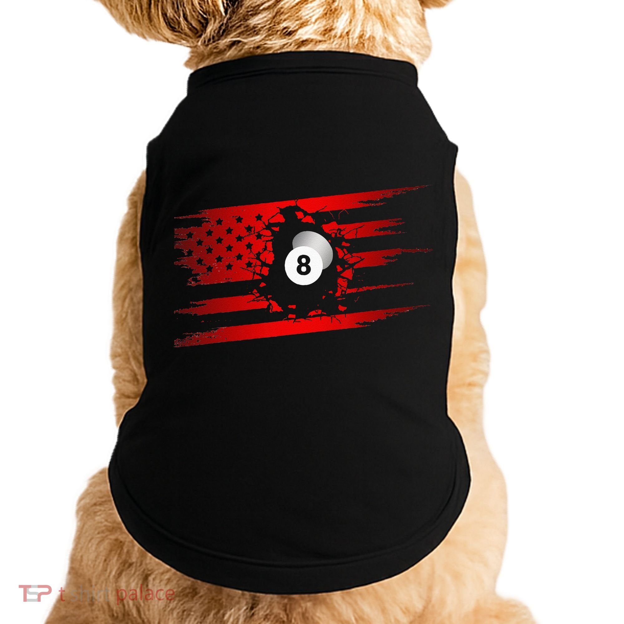 American Flag Billiards Apparel Billiards Doggie Tank