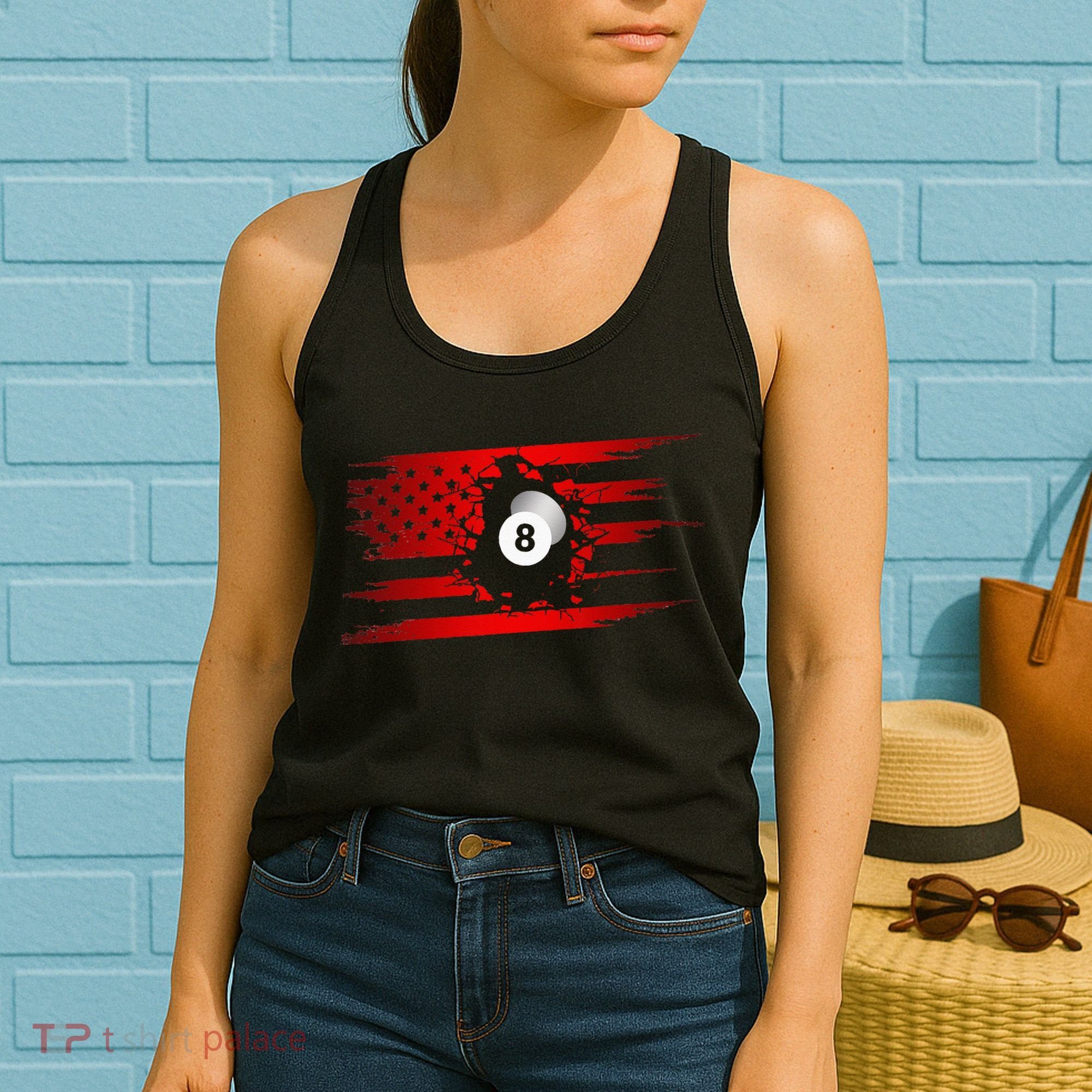 American Flag Billiards Apparel Billiards Women's Tank Top