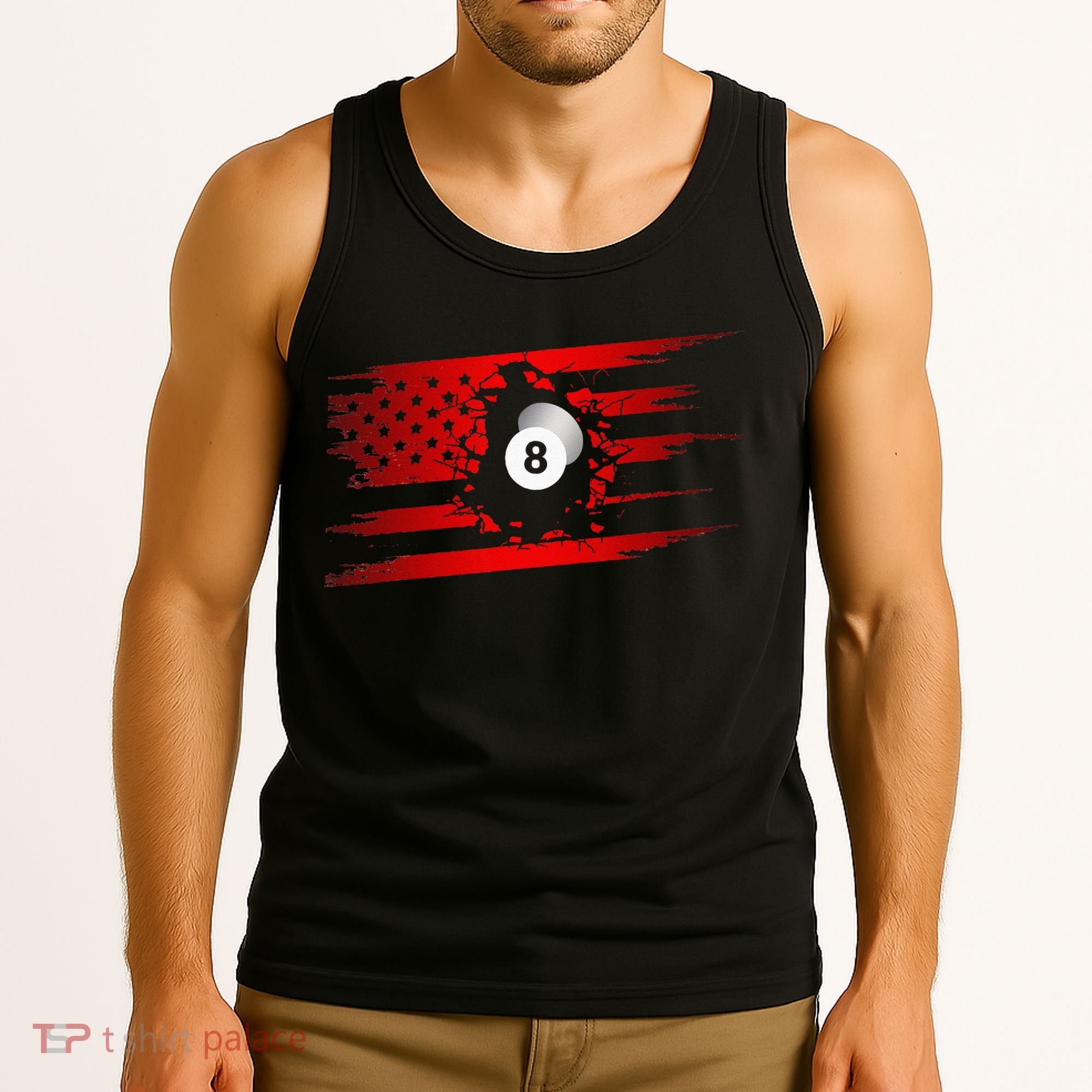 American Flag Billiards Apparel Billiards Tank Top