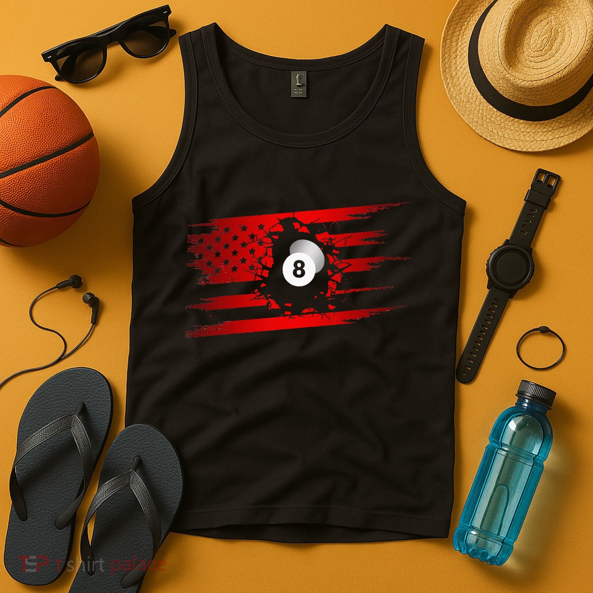 American Flag Billiards Apparel Billiards Tank Top