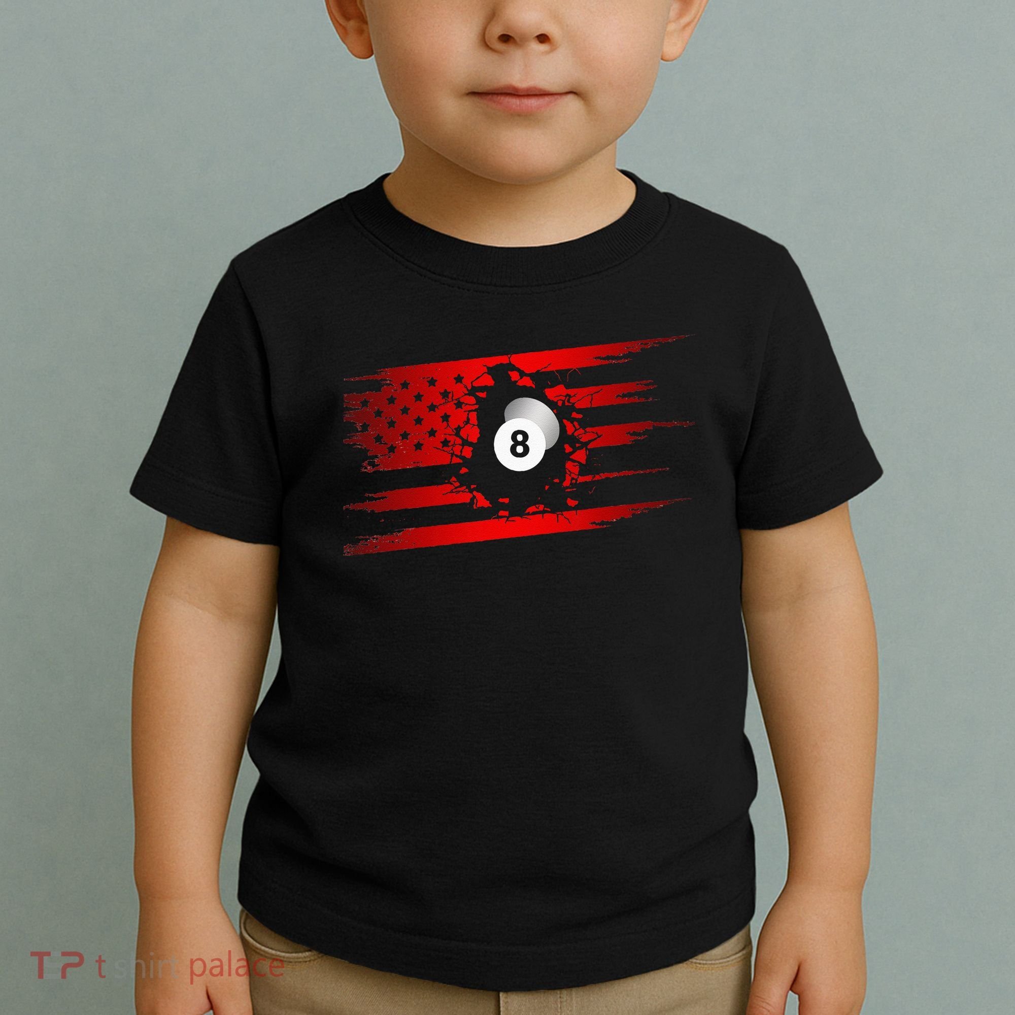 American Flag Billiards Apparel Billiards Toddler T-Shirt