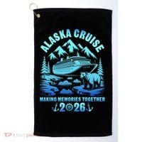 Alaska Family Cruise 2026 Vacation Golf Towel thumb 0